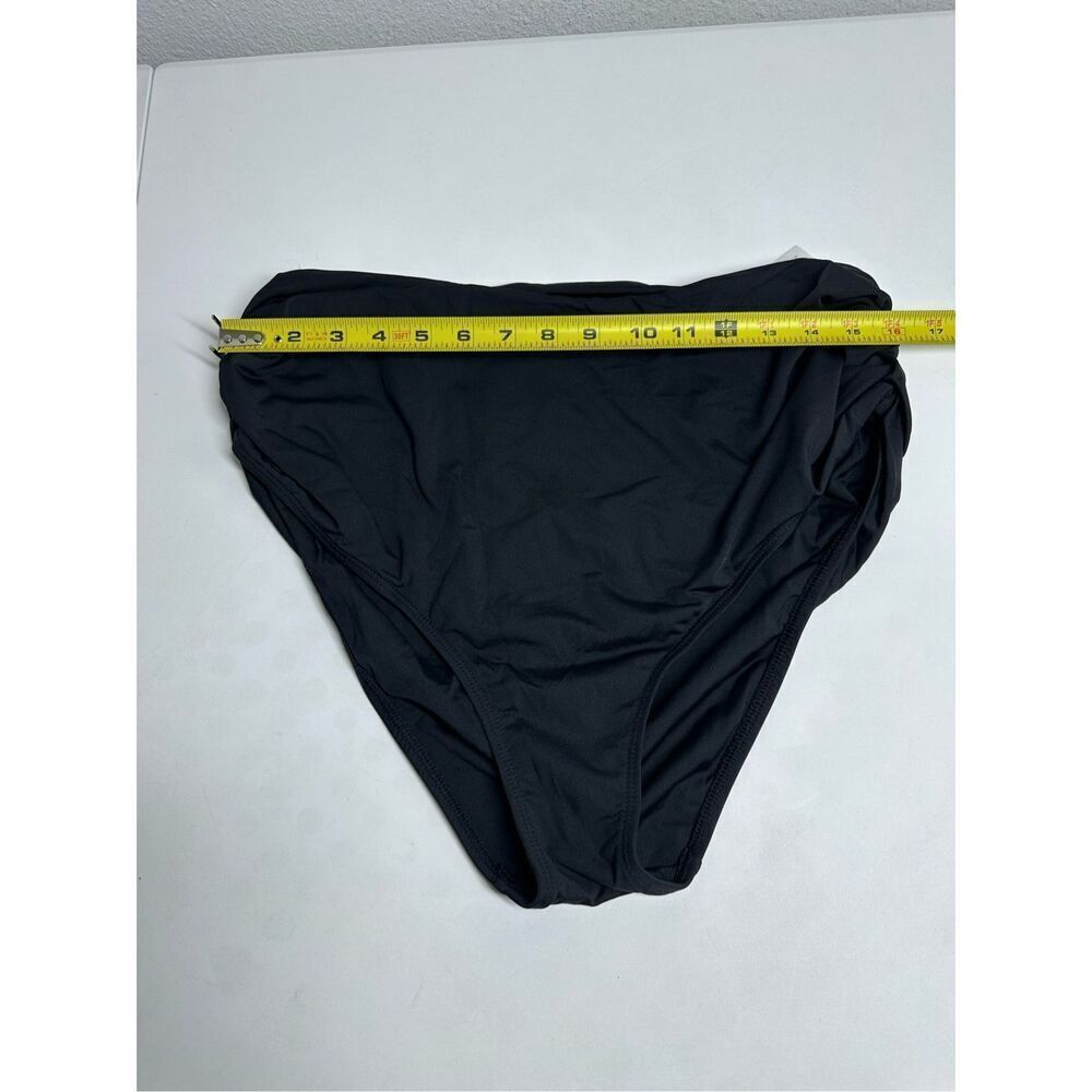 Anne Cole Women's Black High Waist Shirred Swim Bottom Size 20W - Picture 7 of 12